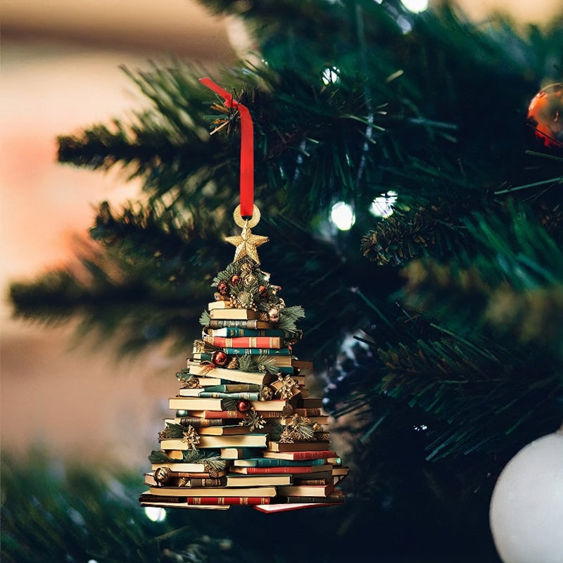 Book Tree Ornament - Perfect Gift For Book Lovers