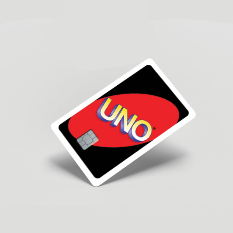 Funny Uno Debit Card Sticker