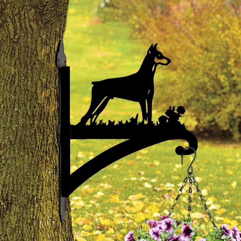 Doberman Metal Hanging Bracket Plant Stand PS039