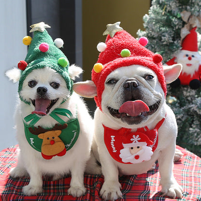 Adorable Christmas Tree Pom-Pom Hat