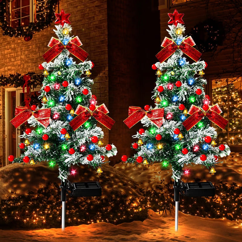 Solar Christmas Tree Stake Light