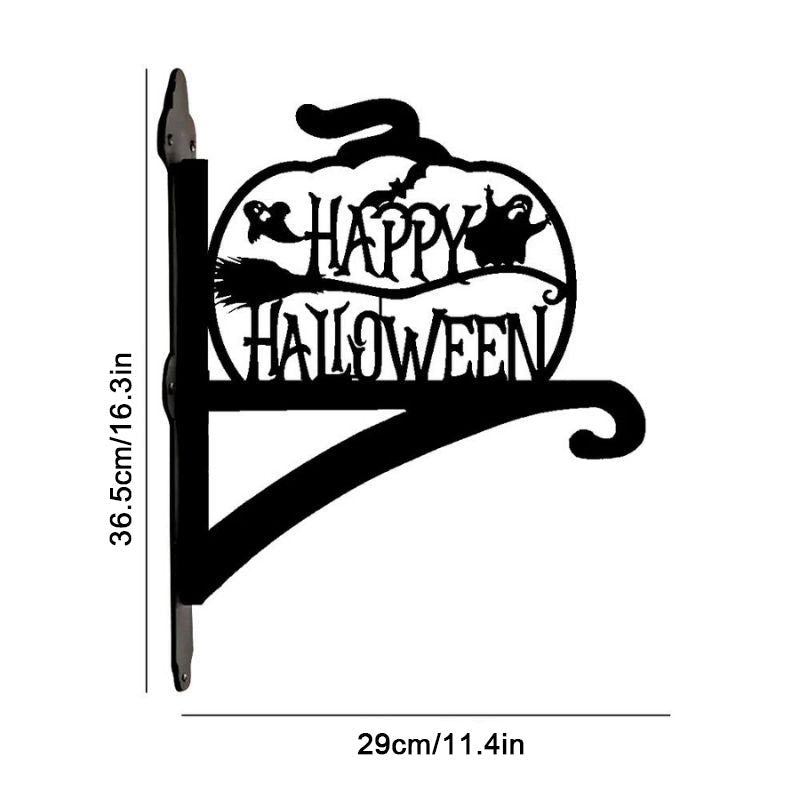 Happy Halloween Metal Hanging Bracket Plant Stand PS175