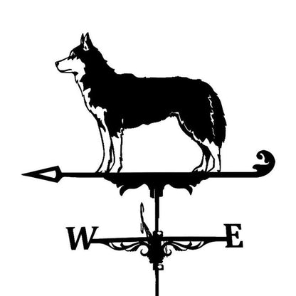 Husky Dog Stainless Steel Weathervane MW045