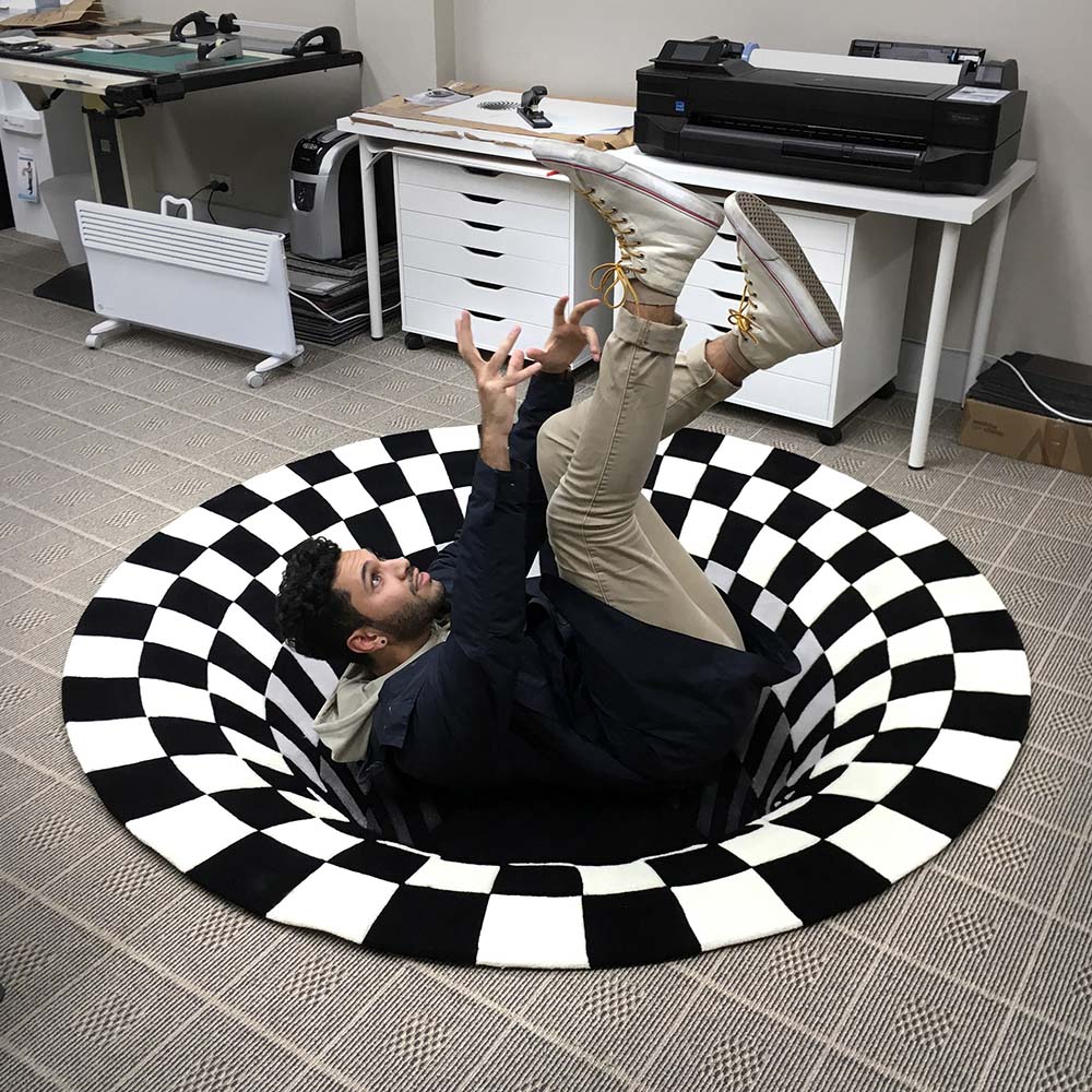 Vortex Illusion Rug