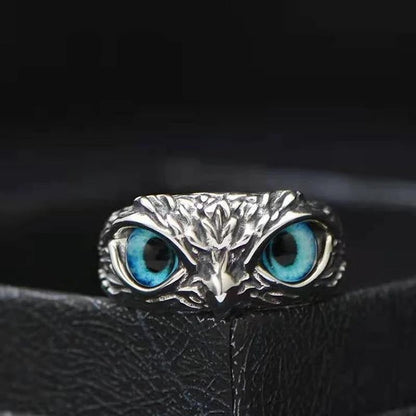 Demon Eye Owl Ring - Adjustable