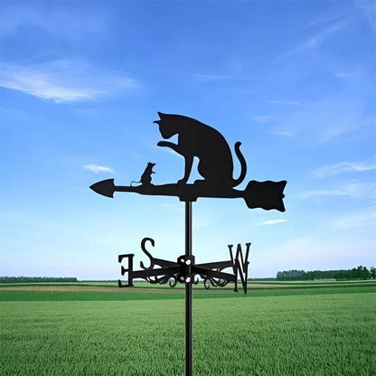 Cat and Mouse Stainless Steel Weathervane MW048