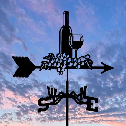 Wine Stainless Steel Weathervane MW033