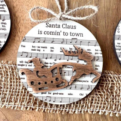 Music Sheet Nativity Ornament