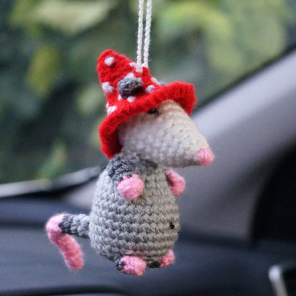 Handcrafted Possum Car Charm