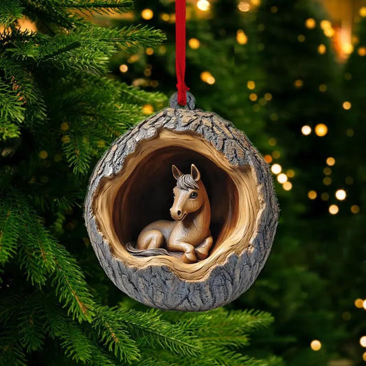 Horse Handmade Animal Christmas Ornament CH017