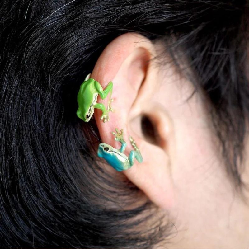 Keep the Forest Close - Tree Frog Ring & Earrings