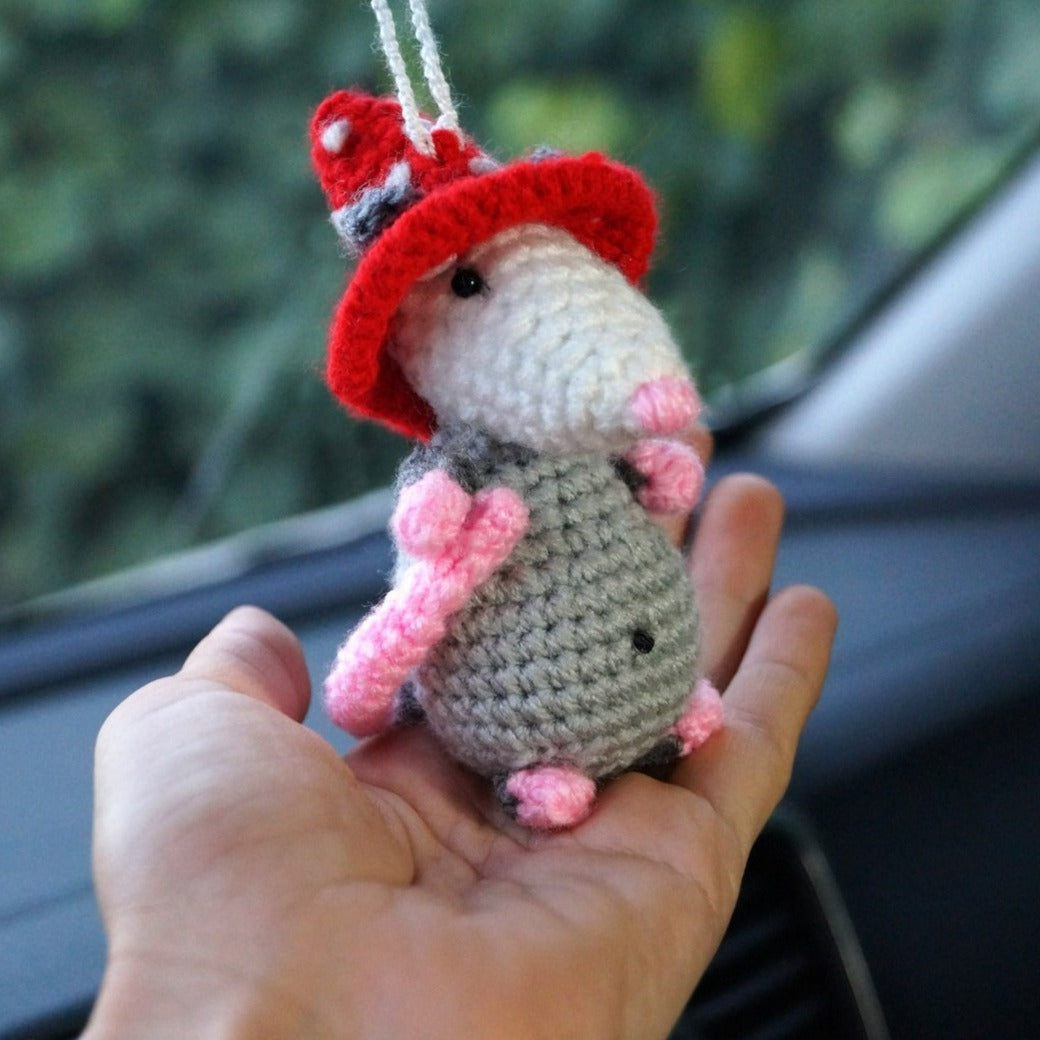 Handcrafted Possum Car Charm