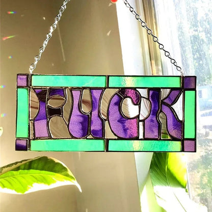 Colorful Addition - F*ck Suncatcher