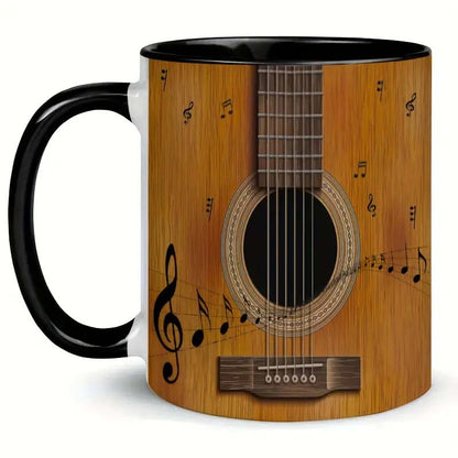 Unique Guitar Ceramic Coffee Mug