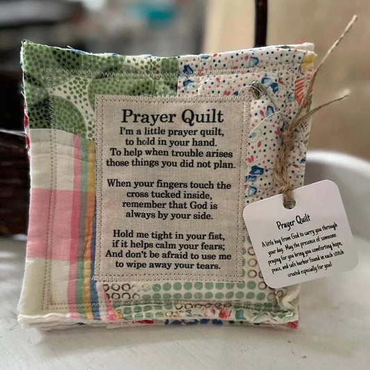 Prayer Quilt With Cross Inside