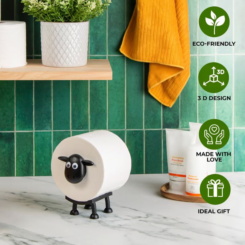 Funny Sheep Toilet Roll Holder