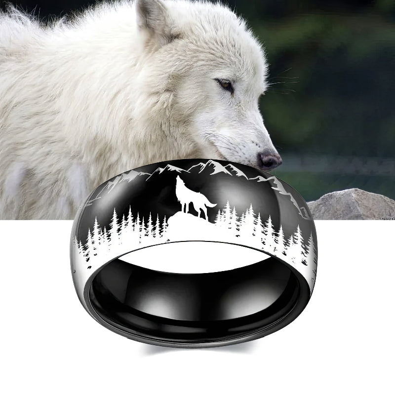 Wolf Couple Ring - A Symbol of Strength Guardianship