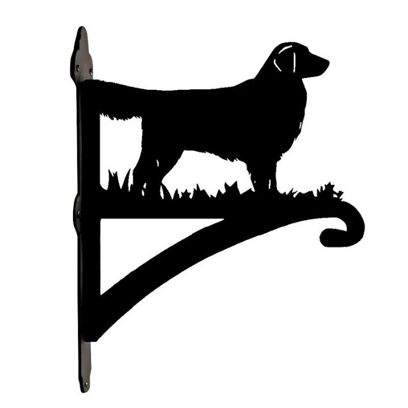 Golden Retriever Dog Metal Hanging Bracket Plant Stand PS080