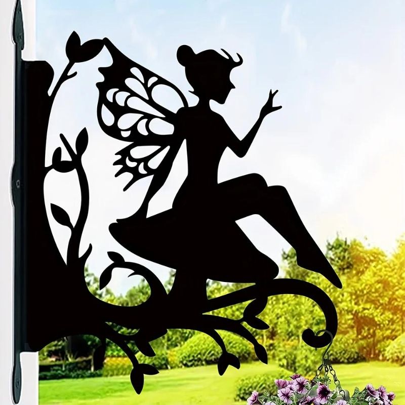 Flower Fairy Metal Hanging Bracket Plant Stand PS022