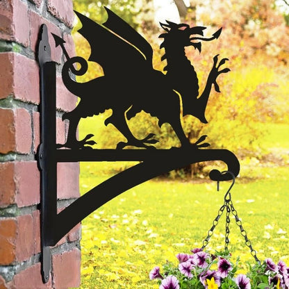 Welsh Dragon Metal Hanging Bracket Plant Stand PS062