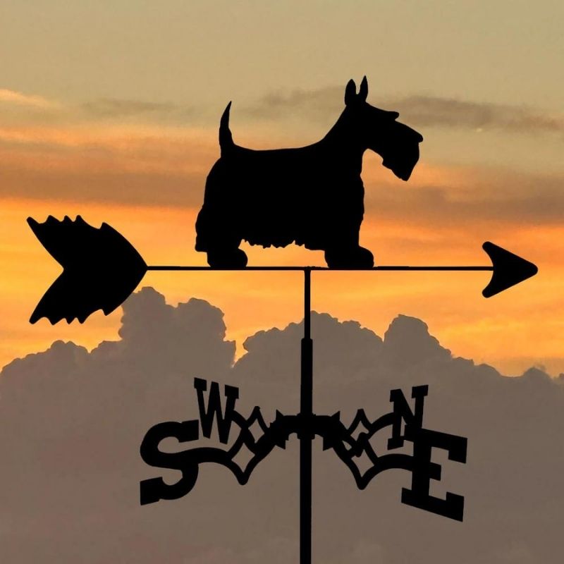 Scottish Terrier Dog Stainless Steel Weathervane MW052