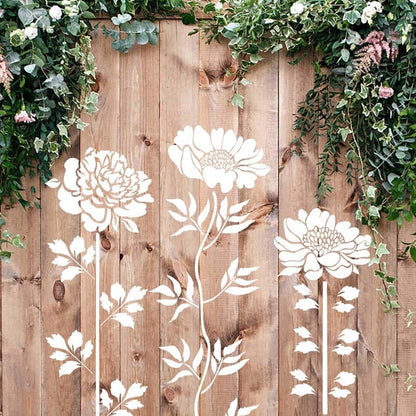 Blooming Flowers Garden Stencils - DIY Decoration