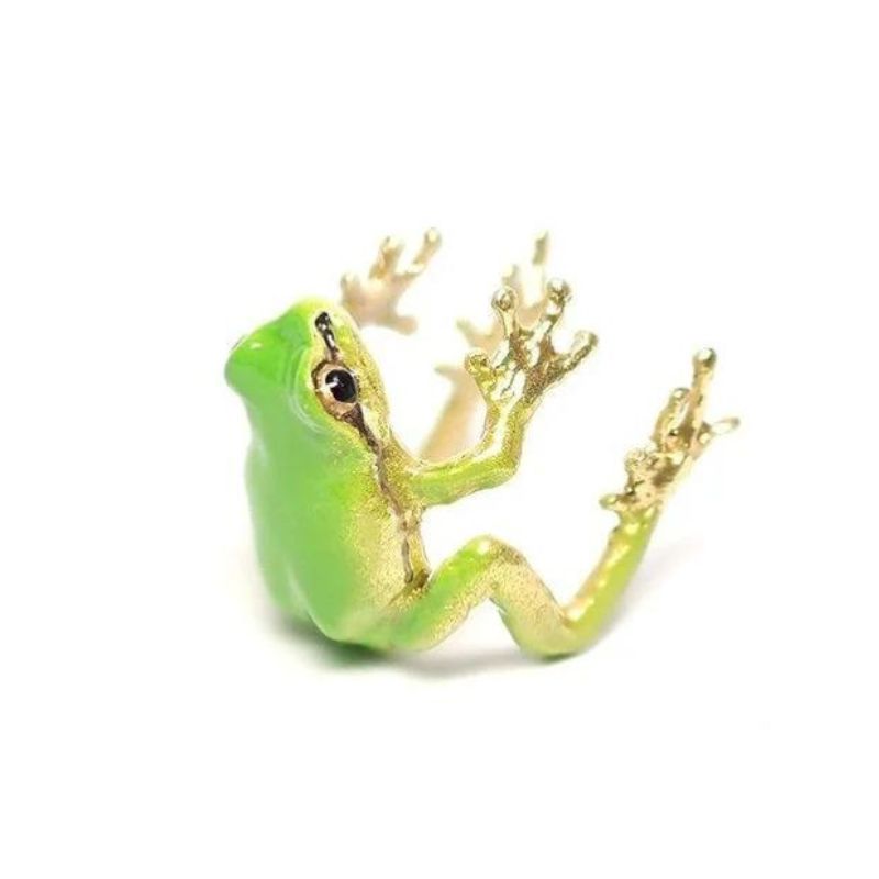 Keep the Forest Close - Tree Frog Ring & Earrings