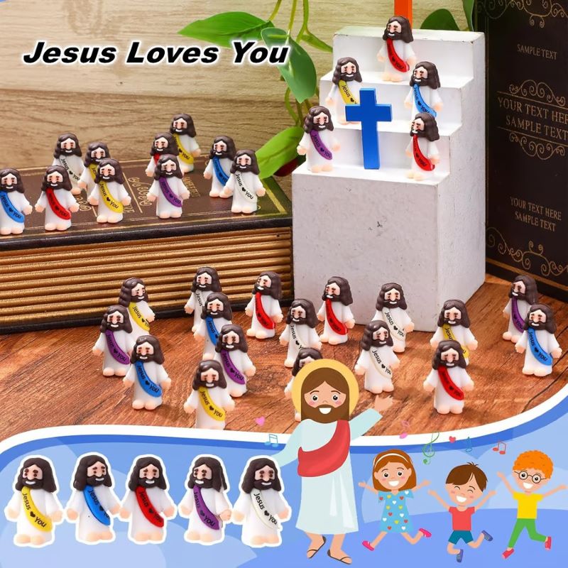 Mini Jesus Figures Jesus Loves You