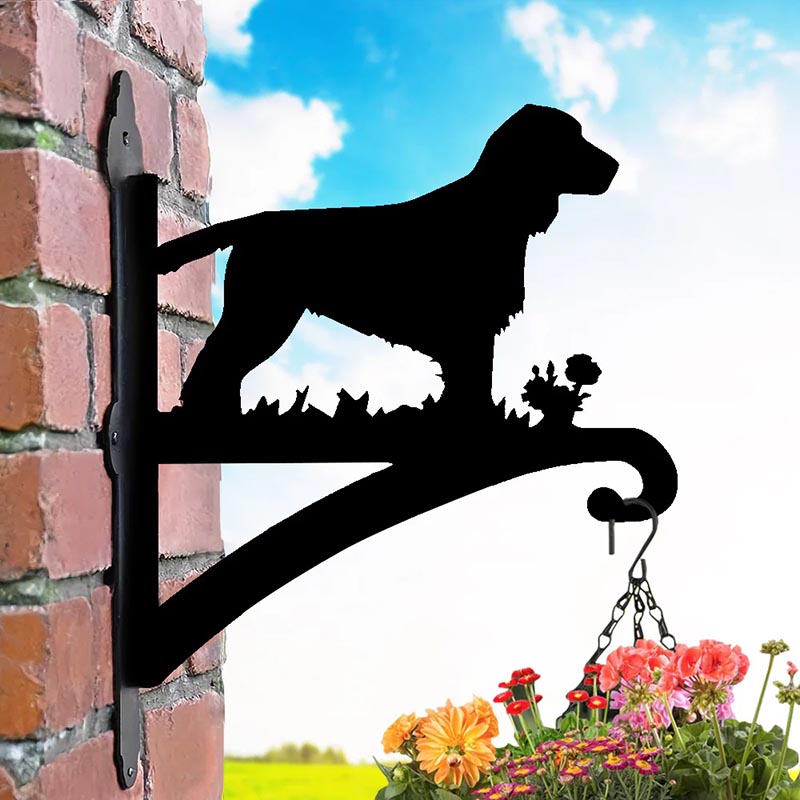 Cocker Spaniel Dog Metal Hanging Bracket Plant Stand PS004