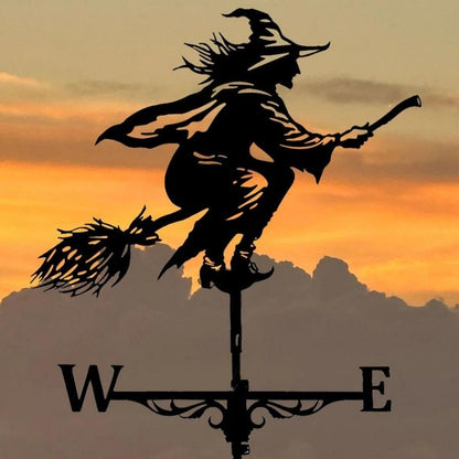 Witch Stainless Steel Weathervane MW006