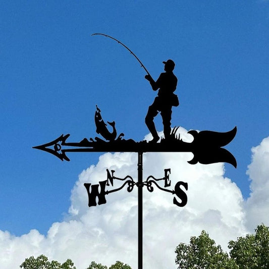 Fishing Stainless Steel Weathervane MW022