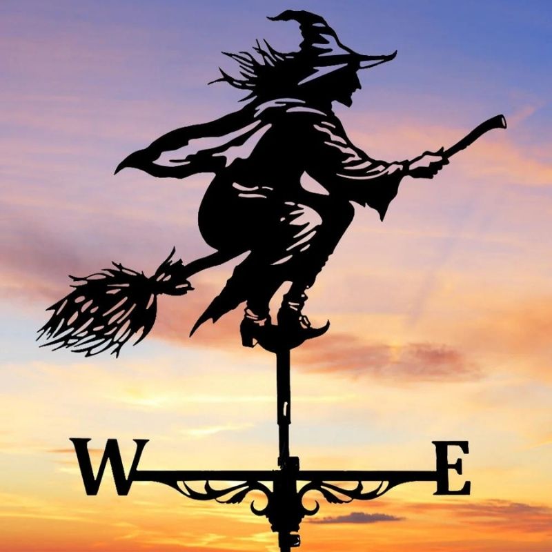 Witch Stainless Steel Weathervane MW006