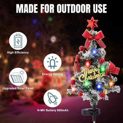 Solar Christmas Tree Stake Light