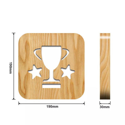 Trophy Wooden Decorative Light