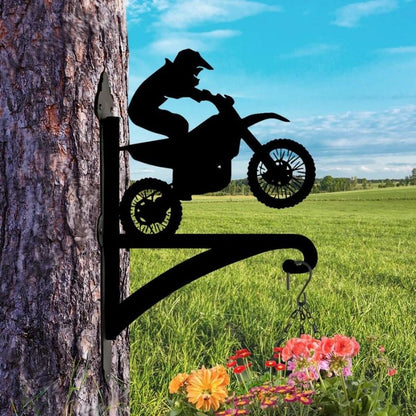 Dirt Bike Metal Hanging Bracket Plant Stand PS057