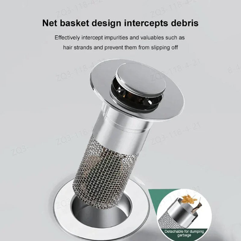 Isolate Odor and Prevent Cockroaches - Stainless Steel Floor Drain Filter