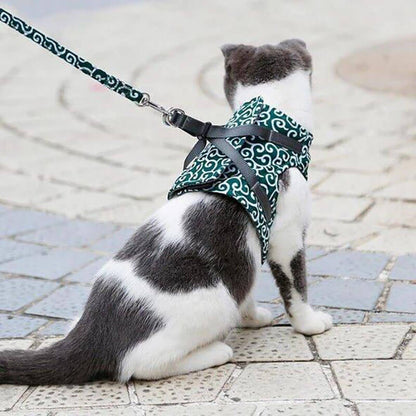 Cat Dogs Vest Harness and Leash Anti-break Away Chest Strap Cat Clothes