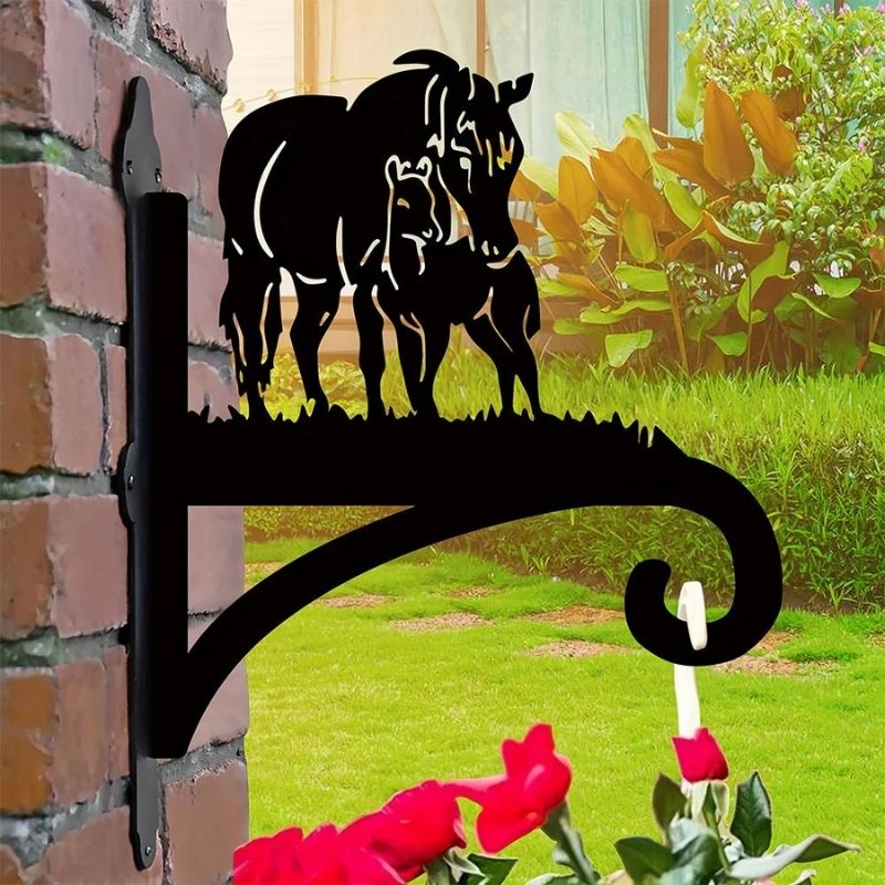 Horse Metal Hanging Bracket Plant Stand PS024