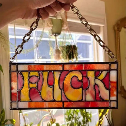 Colorful Addition - F*ck Suncatcher