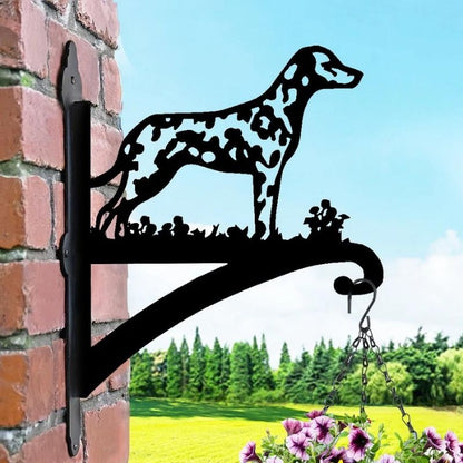 Dalmatian Dog Metal Hanging Bracket Plant Stand PS041