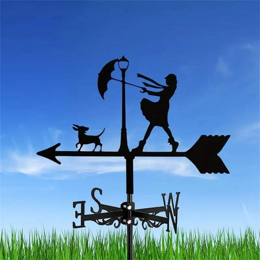 Girl Stainless Steel Weathervane MW097