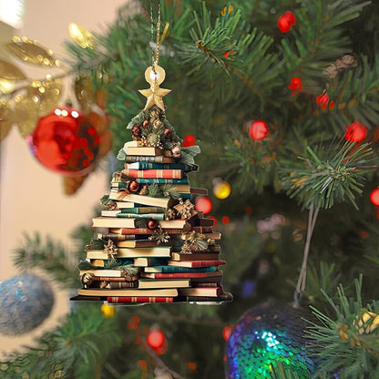 Book Tree Ornament - Perfect Gift For Book Lovers