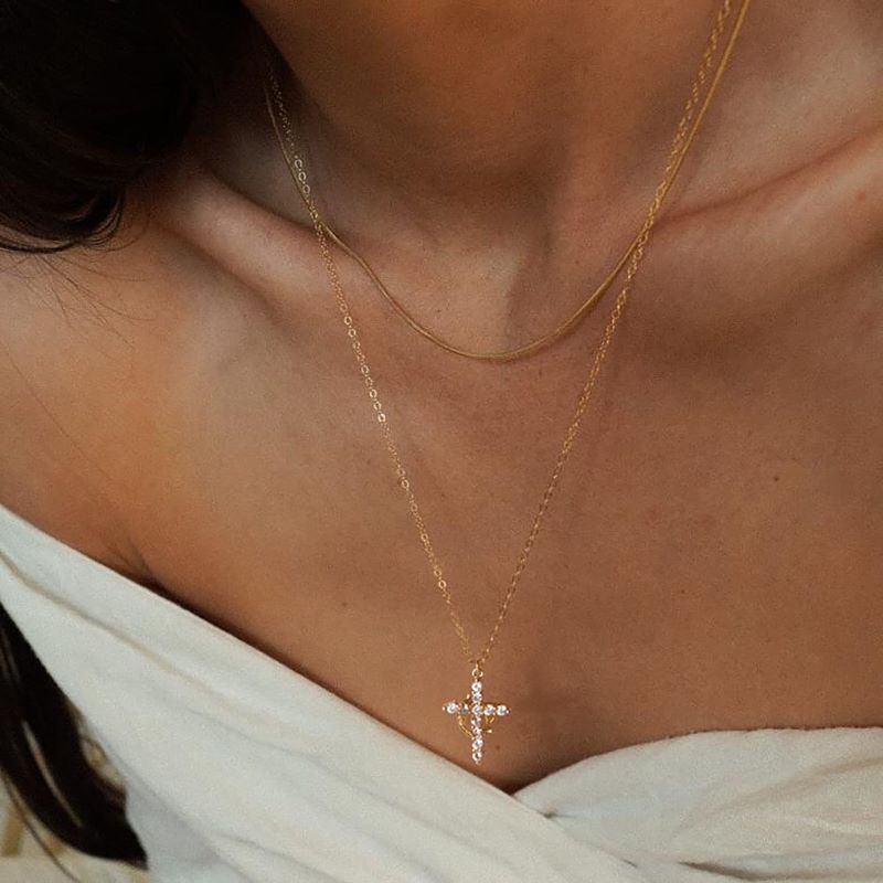 Crown Cross Necklace