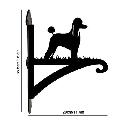 Poodle Dog Metal Hanging Bracket Plant Stand PS017