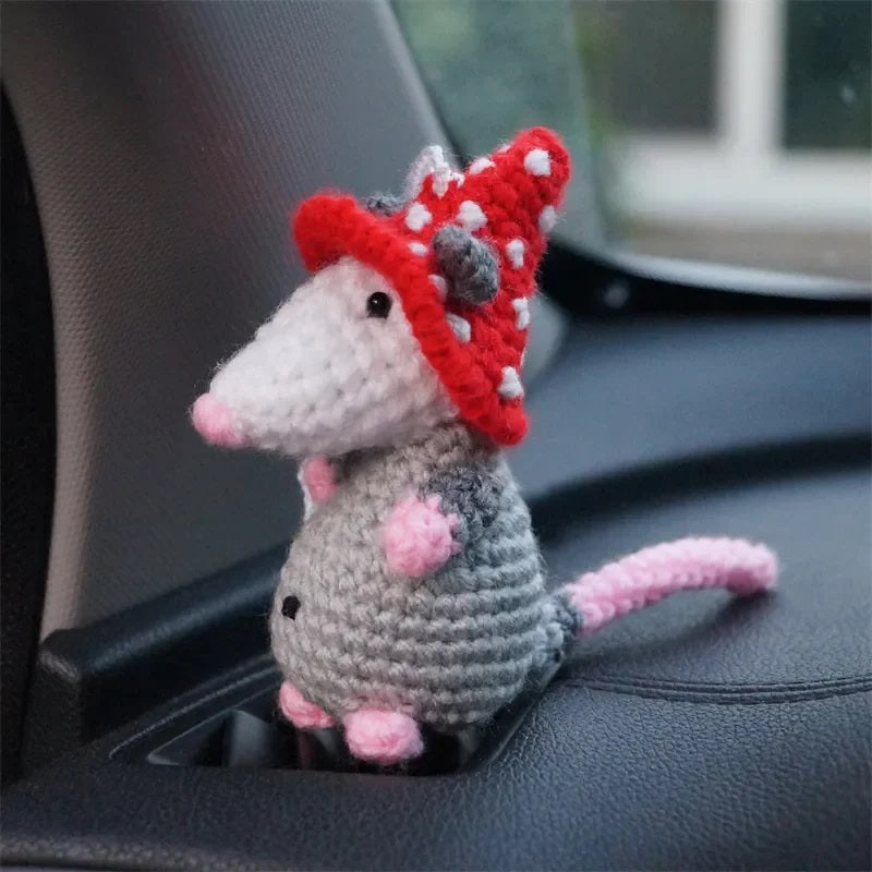 Handcrafted Possum Car Charm