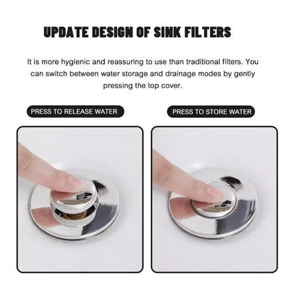 Isolate Odor and Prevent Cockroaches - Stainless Steel Floor Drain Filter