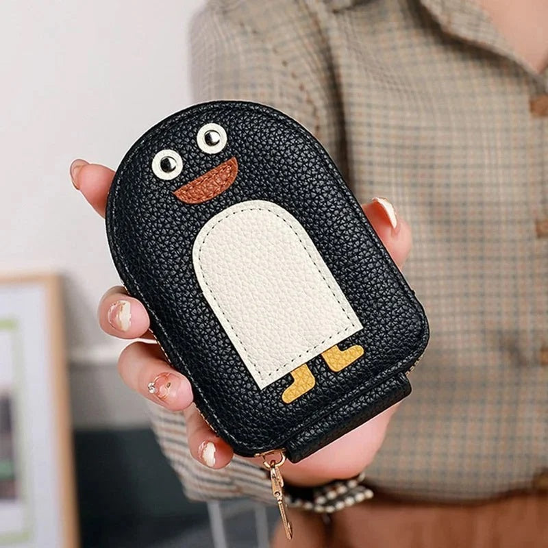 Penguin PU Leather Credit Card & Coin Wallet