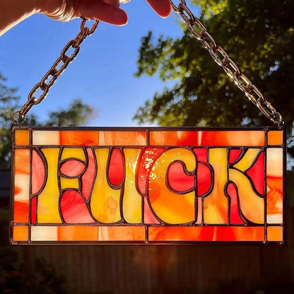 Colorful Addition - F*ck Suncatcher