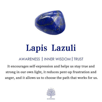 Lapis Lazuli - Handmade Natural Crystal Gemstone Owl