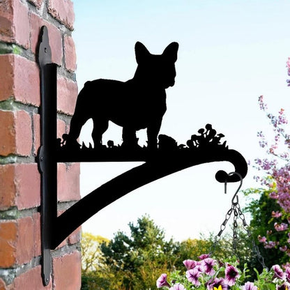 French Bulldog Metal Hanging Bracket Plant Stand PS036